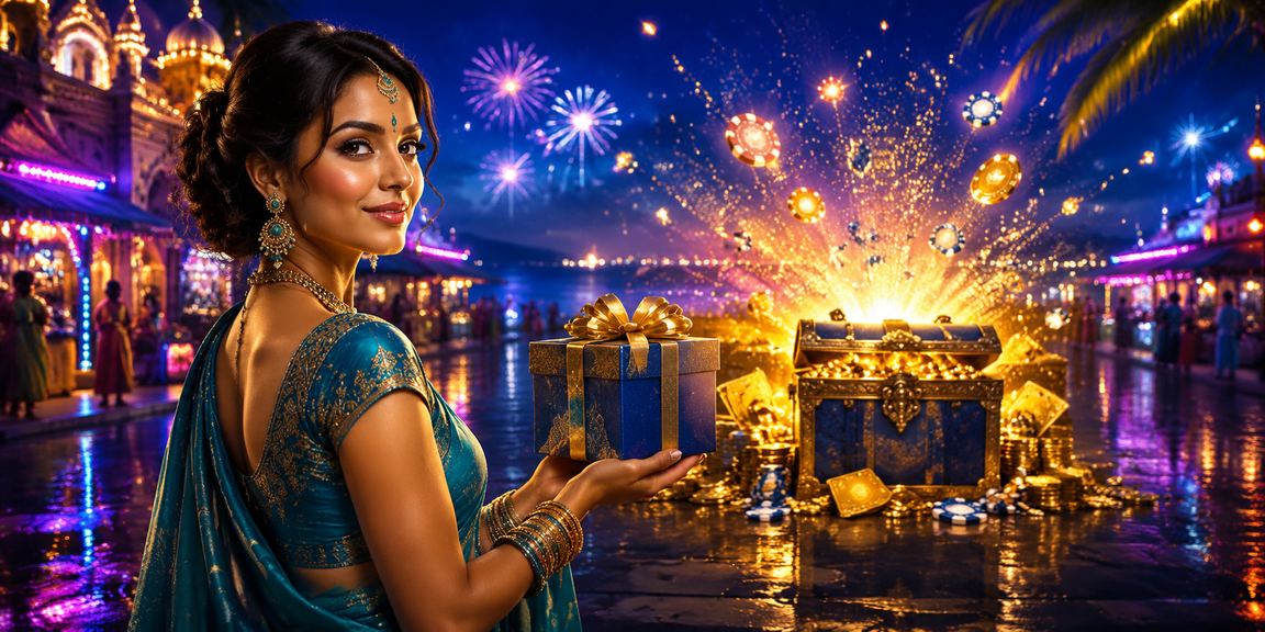 Female player from India enjoying online promotions on mobile betting platform