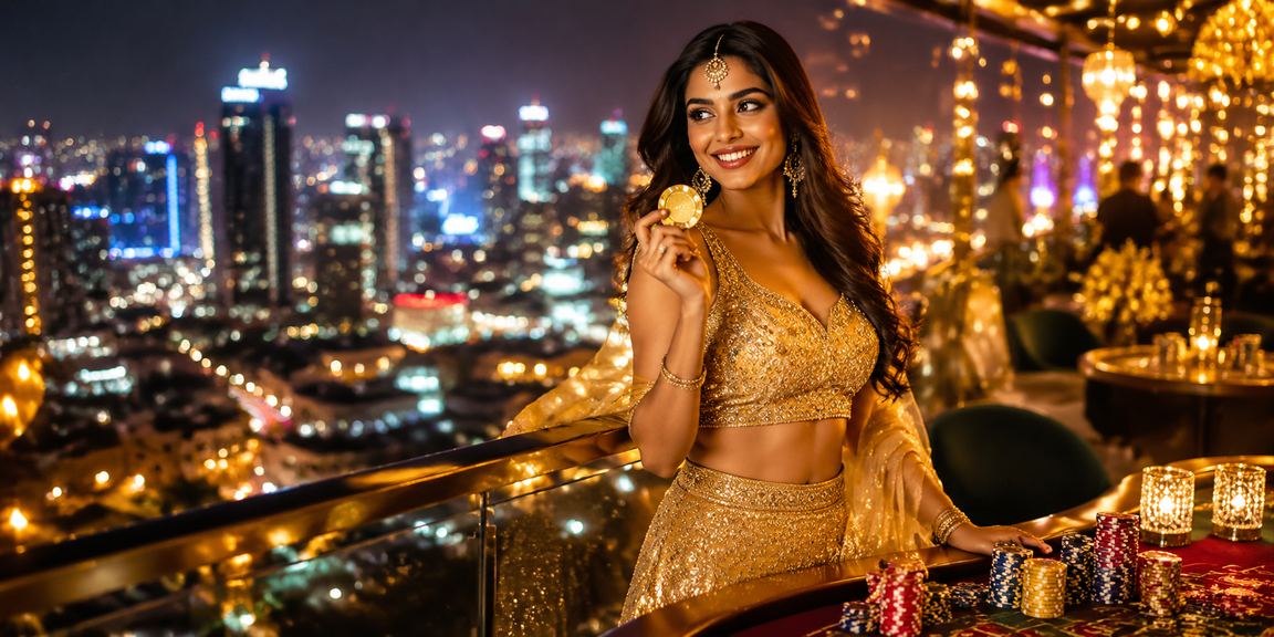 Indian woman celebrating with festive lehenga representing exclusive bonuses